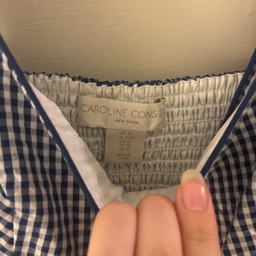 Blue and White Gingham Dress - Picture 4 of 4